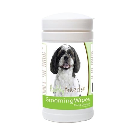 Healthy Breeds Healthy Breeds 840235179863 Shih-Poo Grooming Wipes - 70 Count 840235179863